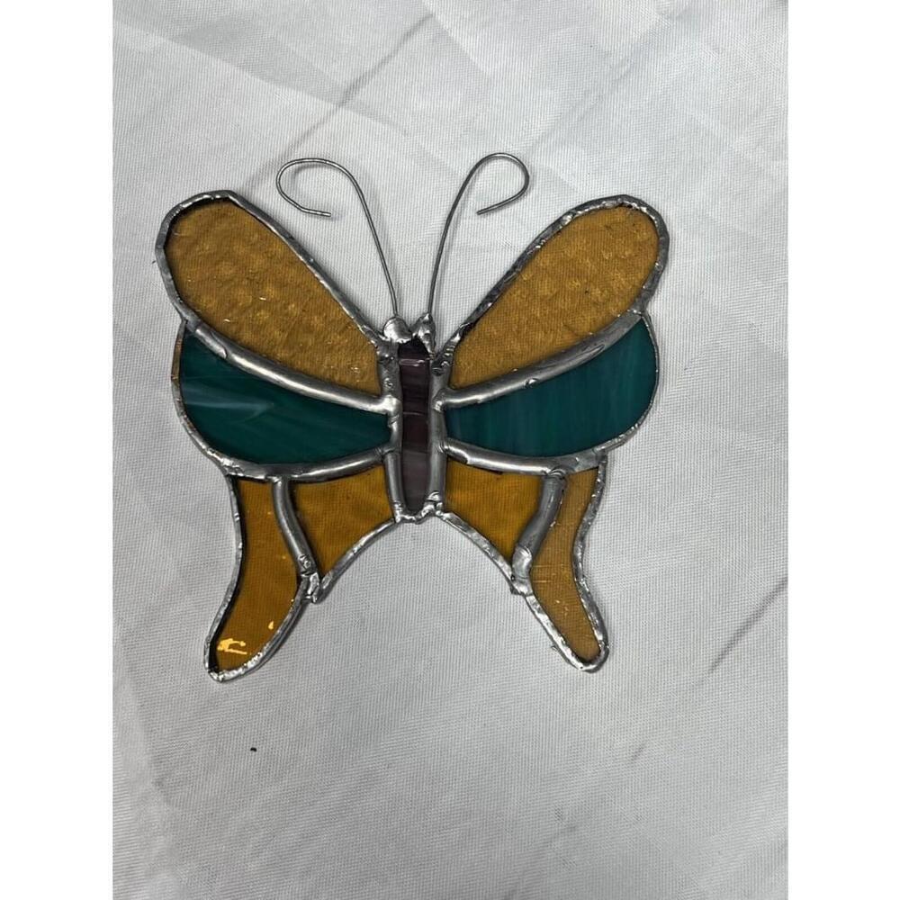 Butterfly stained Glass window suncatcher